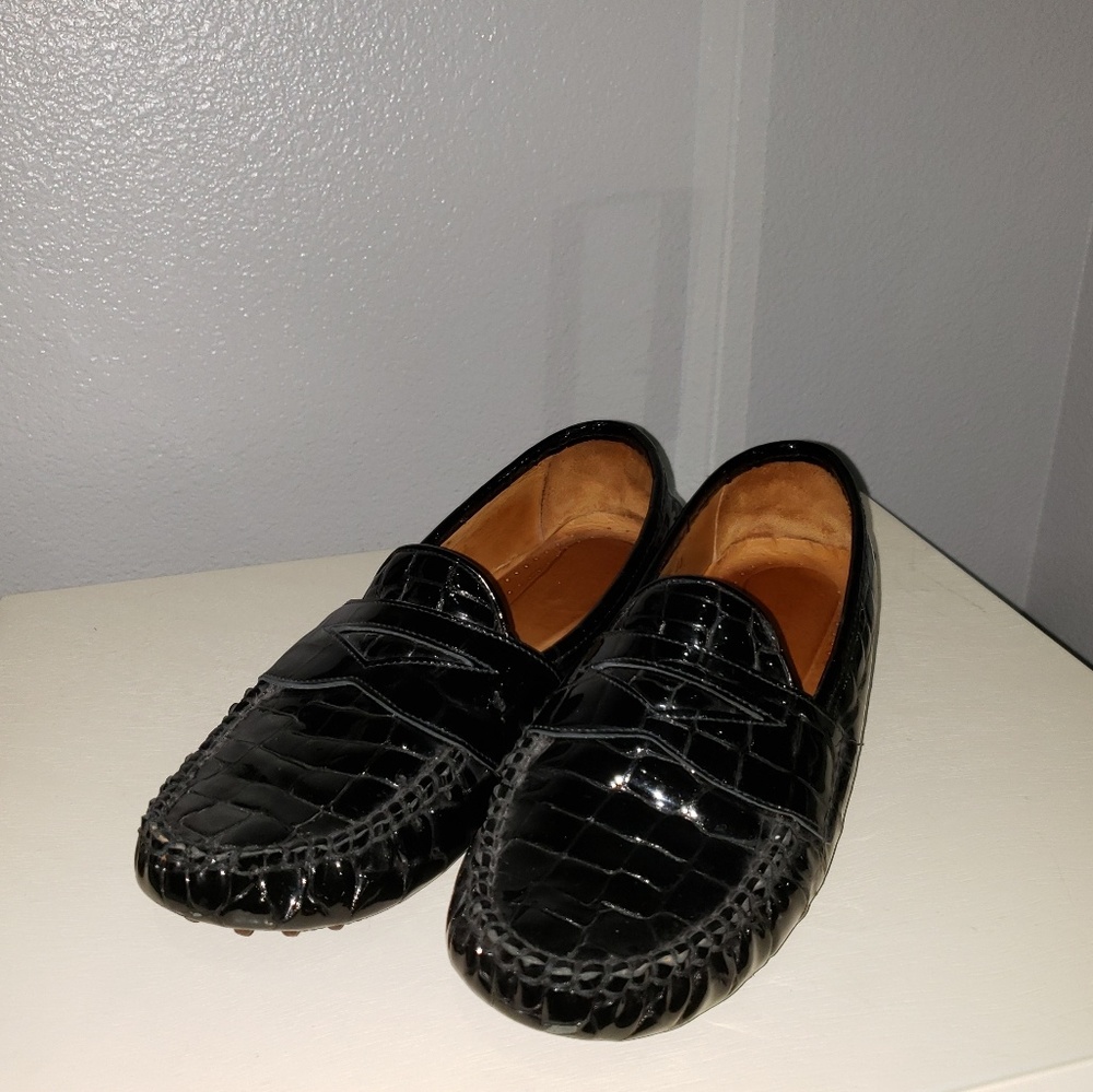 ❤️Cole-Haan❤️ black leather driving shoes